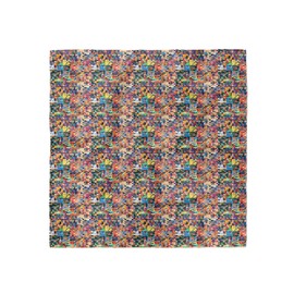 Lunarable Geometric Headscarf, Pixel Art Pattern Digital, Hijab Scarf, 21" X 21"