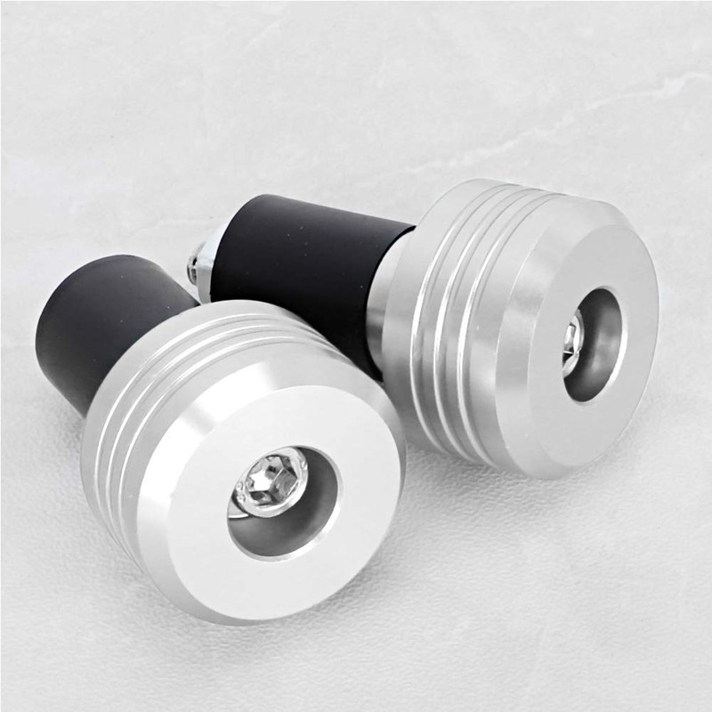 Suuonee Motorcycle Handlebar Grips, Motorcycle Aluminium Alloy Handlebar Grip End