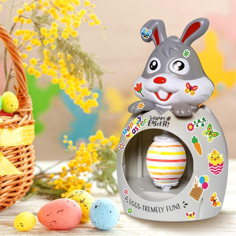 Angenster Easter Egg Decorator Kit, Bunny Egg Spinner Decorating Machine