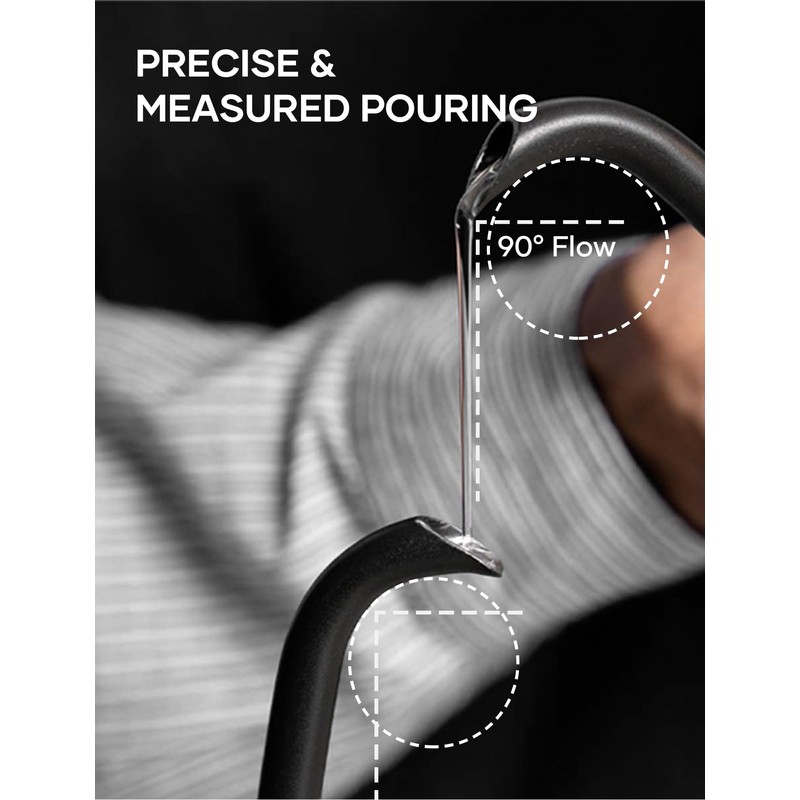 INTASTING Electric Kettle, Gooseneck Electric Kettle, ±1℉ Temperature Control, Stainless