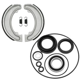 Rear Brake Drum Shoes Bearing Seals Kit for Honda TRX300 Fourtrax 300 1988-2000