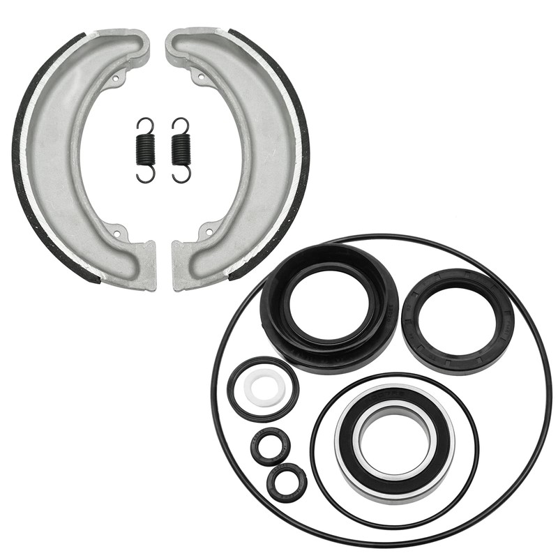 Rear Brake Drum Shoes Bearing Seals Kit for Honda TRX300