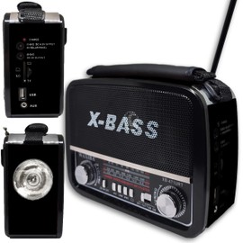 Retoo Retro Radio Bluetooth FM, Nostalgia Radio, Suitcase Radio, Wooden Look, Vintage Radio, Compact System, Supports USB, SD Card Slot, Simple Kitchen Radio for Office, Home, Seniors