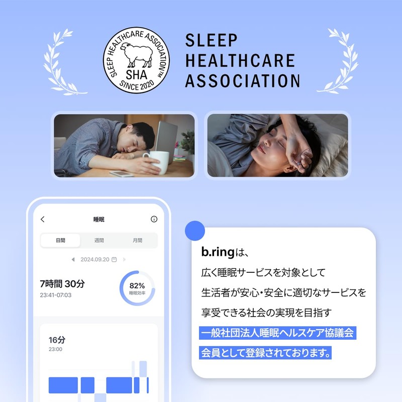 B.ring Bling Smart Ring, Black, No. 11