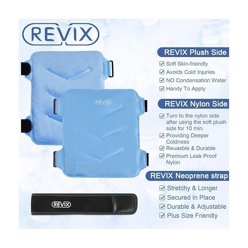 REVIX Multipurpose Reusable Hip Ice Pack, Cooling Gel Cold Wrap