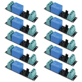 Pack of 10 3V 1 Channel Relay Power Switch Board, 1 Channel Relay Power Switch Module High-Level Trigger with Optocoupler Optoisolation for IOT ESP8266 Development Board