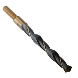Reduced Shank Twist Drill Bits 14mm, HSS 4341 for Iron/Copper/Stainless Steel/Aluminum Plates Drilling