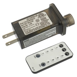 SIGANDG 30V 9W 8 Mode LED Controller with Memory Function and IR Remote Control Low Voltage Transformer for Holiday String Lights,not Fit for 8 Mode with Control Box and 1 Mode String Light(1 pcs)