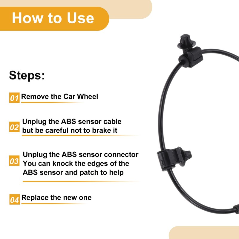 Partuto ABS Wheel Speed Sensor No.27540AL13A Rear Left ABS Sensor