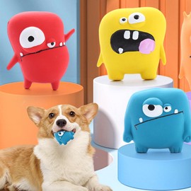 Starfish UN Pack of 3 Latex Dog Chew Toys | Long-Lasting and Interactive Pet Toys for Endless Fun Perfect for Play, Training, and Teething Built to Last and Easy to Clean