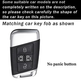 ontto Car Key Case Fit for VW 4-button Key Fob Carbon Pattern Key Fob Holder Fit for Volkswagen Alltrack Arteon Atlas Beetle Golf Jetta Passat Polo Routan Taos Tiguan Touareg Car Accessories,Red