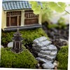 BIUDECO Aquarium Tank Pavilion Landscaping Ornament Pavilion Mini Statue Zen