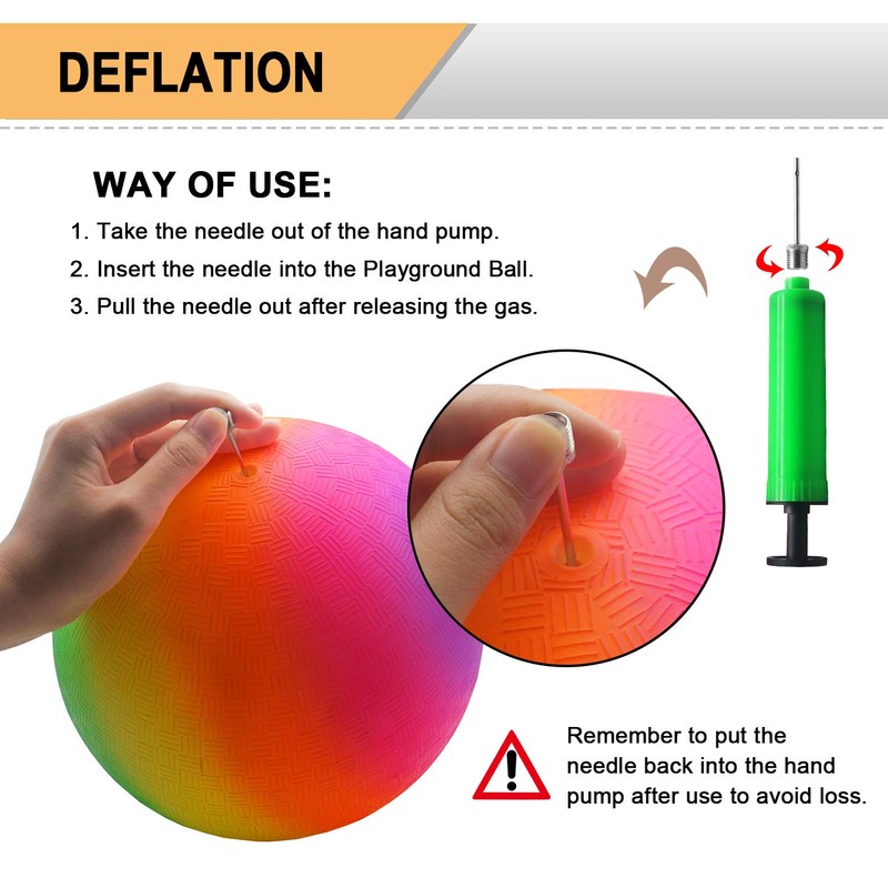 Beetwo Playground Balls, 8.5 Inch Dodgeball Kickball for Kids Adults