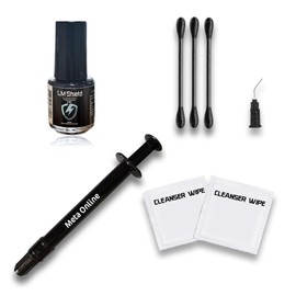 Liquid Metal Thermal Paste(1.5Gram) - 130WmK - Liquid Metal Shield(5ml) Bundle - for PC, Laptop CPU GPU High Temp. Circuit Protector