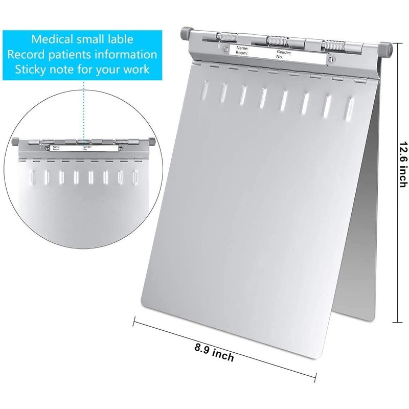 ROCOFF Metal Clipboard, Aluminum Heavy Duty Clipboard with Cover, Rust