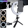 UN‑206 3‑Color 20cm Ring Light LED Tripod Stand Arc Fill