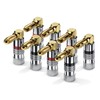 conecto Banana Plugs for Speaker Cable Set of 8 90