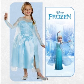 Disguise 129879L-EU-6 Elsa Classic (Eu) Dress Up Costume, Girls, Solid, Multi, S