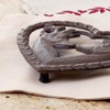 Cast Iron Trivet Woodland Deer Non Slip Trivet Mat for