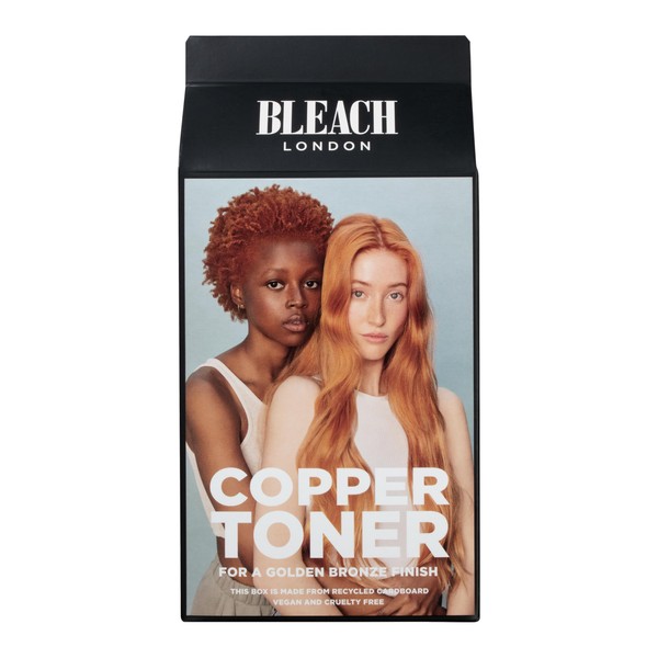 Bleach London Copper Toner Kit - Ammonia-Free Toning for Soft Ginger Finish - Ideal for Light to Medium Blonde Hair - with Smooth and Shine Complex (Complete Kit)