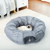 PAWZ Road Cat Tunnel Bed with Central Mat and Peek
