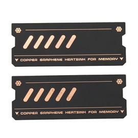 Graphene Copper Memory Cooling Heatsink for DDR4 DDR5 Laptop Memory, Fast Conduction, Stable, Easy to Use - 2 Pieces, Widely Compatible with M.2 Slot (2Pcs)