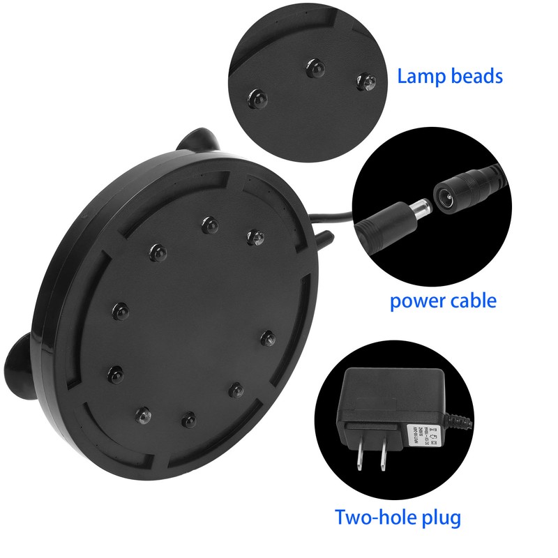 Aquarium LED Air Stone Fish Tank Bubbler Oxygen Diffuser with