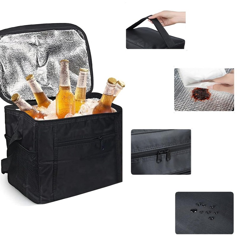 Foldable Cool Bag, Picnic Bag, Thermal Bag, Small Insulated Bag,