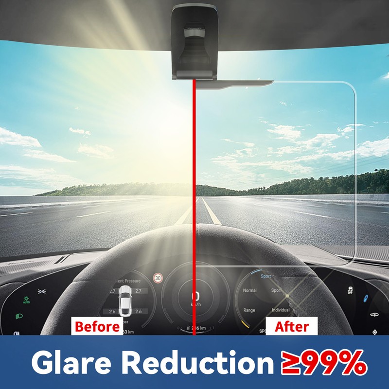 GlideSpark Polarized Sun Visor Extender for Car Visor Extender Sun