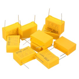 PATIKIL 10pcs 2.2uF AC 310V 27.5mm Pin Pitch 31.5x21.5x13mm Polypropylene Film Capacitor Assortment Kit for DIY Electronics Products