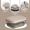 Soap Box, Soap Dishes with Draining Rack, Soap Box, Waterproof,