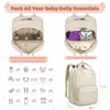 RAINSMORE Baby Changing Backpack Large Changing Bag Backpack with Pram