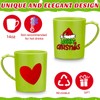 Suclain 4 Pcs Christmas Plastic Mugs Bulk 15 oz Stole