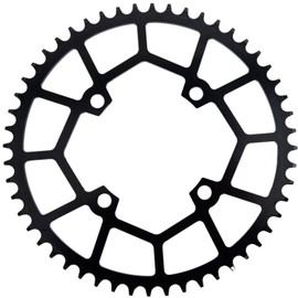 YBEKI 30T 32T 34T 36T 38T 40T 42T 44T 46T 48T 50T 52T Chainring 104BCD Round Oval Narrow Wide Single Bike Chainring for 8 9 10 11 Speed Mountain Bike Road Bike MTB BMX (black round, 40T)