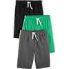 Simple Joys by Carter's Boys' Shorts (Pack of 3), Black/Green/Grey