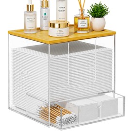 Acrylic Disposable Face Towel Holder, Clean Container Box, Clear