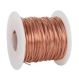 Pure Copper Wire, Diameter 0.5/0.8/1/1.5/2/2.5/3 mm, Bare T2 Copper Wire, 500 g Copper Coil for Gardening, Pure Copper Cable for Electrical Engineering and DIY Crafts (1 mm - 71 m)