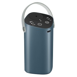 Waterless Essential Oil Diffuser for Car & Home, Aromatherapy Diffuser with 4 Timer (1/3/6/Off), 3 Mist Mode, Battery Operated, Air Scent Diffuser for Bathroom Office, Small Aroma Diffuser Greyblue