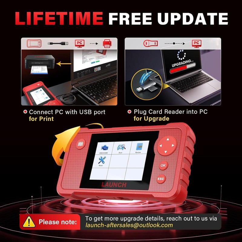 [2025 New] LAUNCH X431 Creader VII+ V2.0 Car Code Reader,