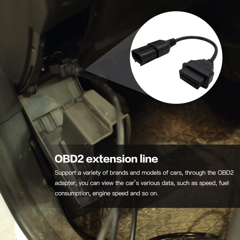 OBD2 to 8 Pin Diagnostic Adapter,8 Pin Plug Adapter for