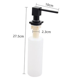 WHAMVOX 1Pc Pressed Lotion Dispenser Bottle with Copper Nozzle Refillable Sink Soap Dispenser for Kitchen Bathroom Durable Pe Material Compact Design for Hand Soap Shampoo