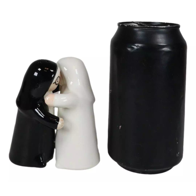 Ebros Gift Black And White Dressed Dancing Nuns Cute Ceramic