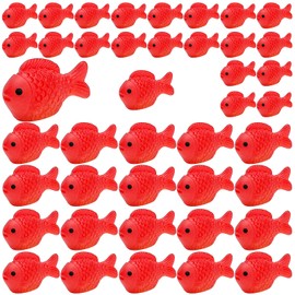 ONEST 42 Pieces Small Resin Goldfish Mini Goldfish Figurines Garden Accessories Miniature for Home Decor DIY Crafts Miniature Garden