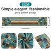 LRartdeco Table Runner Green Table Runner Washable Antique Rustic Wood