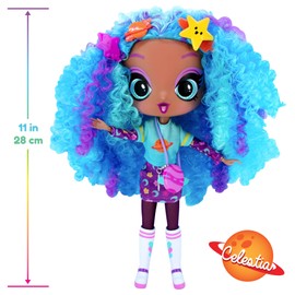 John Adams Decora Girlz | Sticker ‘n’ Style 11" Collectable Fashion Doll - Celestia | Doll features over 75 colourful accessories! | Dolls & Accessories | Ages 4+