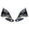 PTRP New Black Front Fender Mount Side View Mirror Set