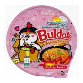 Samyang Buldok Spicy Chicken Carbonara Bowl With Cheese Flavor 1 Bowl NEW BB2026