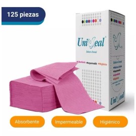 UniSeal Campo Dental Desechable Color Rosa Uniseal Pq/125 Piezas