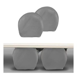 MORNYRAY Tire Covers 2 Pack,Waterproof Anti-UV Snow Sun Rain Tire Covers for RV,Truck, SUV, Trailer, Camper. (Charcoal, Fits for Tire Diameters 24" - 26")