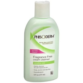 Phisoderm Cream Cleanser Fragrance Free 6 OZ